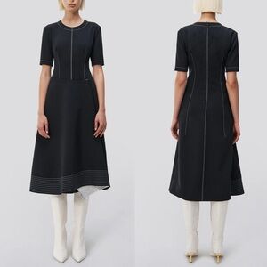 Simkhai Helen Faux Wrap Skirt Midi Dress